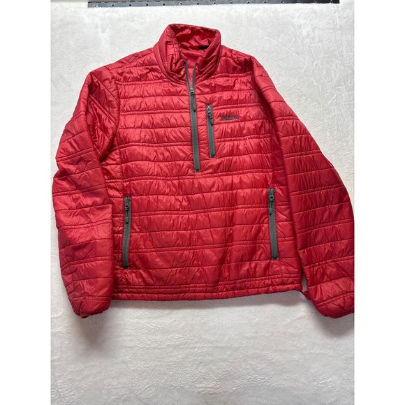 Resistol Pullover 1/2 Zip Puffer Jacket Red Cowboy Mens Size Large - Picture 8 of 12